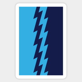 Arsenal Blue & Navy 1995 Away Lightning Bolt Sticker